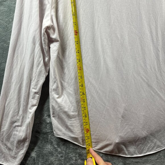 Wilfred Aritzia Womens Extra Large Top Pale Pink Tencel Soft Long Sleeve Button - Picture 11 of 11